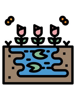 Bir yiyecek oyununun vektör illüstrasyonu