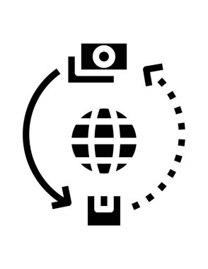 seo ve pazarlama satırı vektör simgesi.