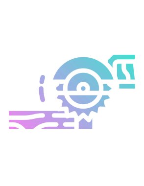 Modern bir oto tamir setinin vektör çizimi