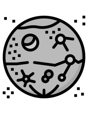 Seo ve bilim simgesinin vektör illüstrasyonu