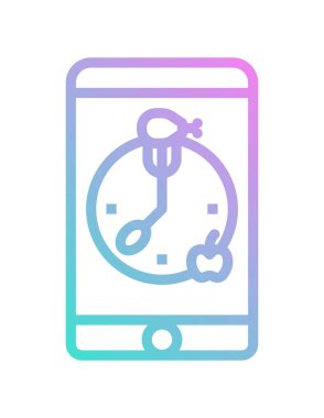 Yemek ikonu. vektör illüstrasyonu