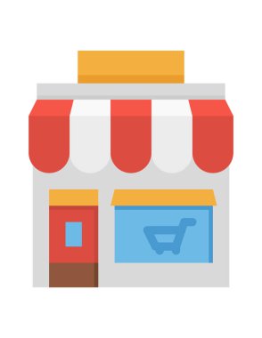 Alışveriş ve ticaret vektör simgesi