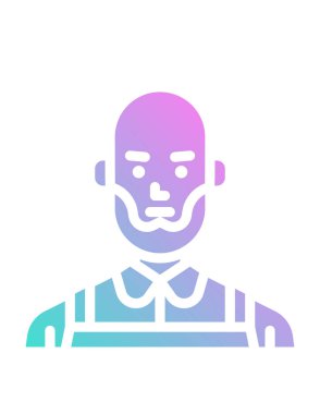 Maskeli bir adamın vektör çizimi