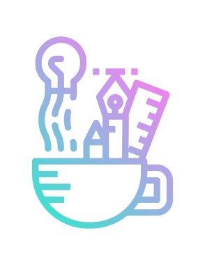 fikir simgesi, vektör illüstrasyonu