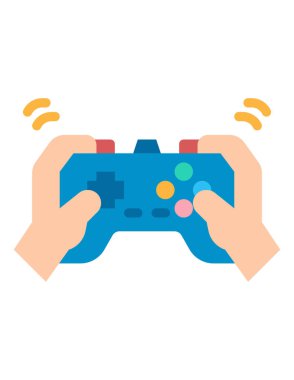 oyun denetleyici simgesi, vektör illüstrasyonu