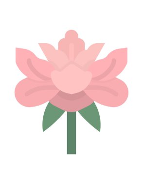 Bir çiçeğin vektör illüstrasyonu 
