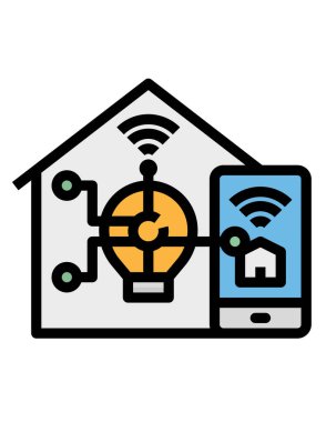 Cep telefonu simgesi, vektör illüstrasyonu