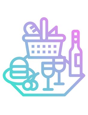 gıda kavramı, vektör illüstrasyonu