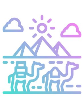 seyahat kavramı simgesi, vektör illüstrasyonu 