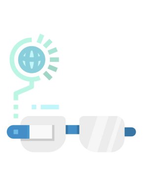 gözlük ve gözlük vektör simgesi