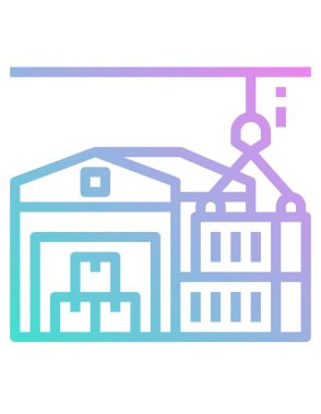 Taşıma konsepti simgesinin vektör illüstrasyonu