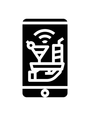 Mobil simgenin vektör illüstrasyonu