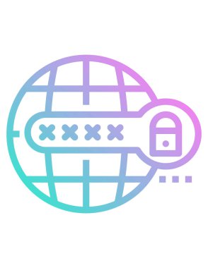 parola simgesi, vektör çizimi