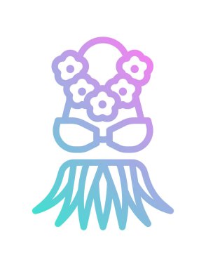 Cadılar Bayramı karikatür ikonunun vektör çizimi