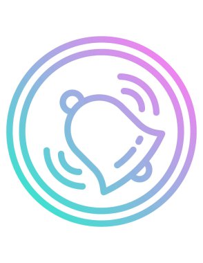 Çan simgesi, vektör çizimi