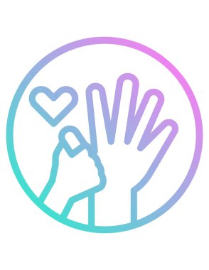 aile konsepti simgesi, vektör illüstrasyonu 