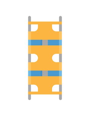 Tahta merdiven simgesi beyaz arka planda izole edilmiş. bıçkıhane ve kereste sembolü vektör çizimi. 