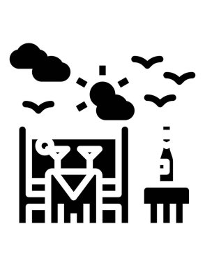 Seyahat için soyut bir tasarımın vektör çizimi.