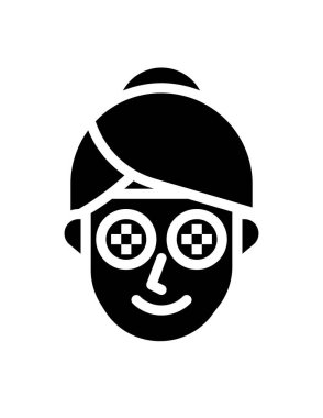 Kameralı bir adamın vektör çizimi