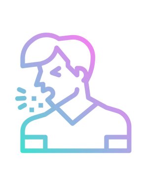 Hastalık Adam simgesi, vektör illüstrasyonu 