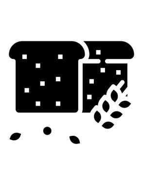 Ekmek dilimi vektör simgesi