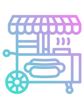 kafe vektör çizgisi simgesi