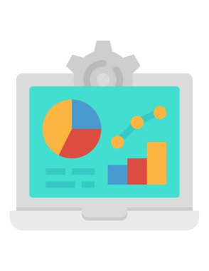 bilgisayar ve dizüstü bilgisayar vektörü simgesi