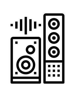 müzik konsepti simgesi, vektör illüstrasyonu