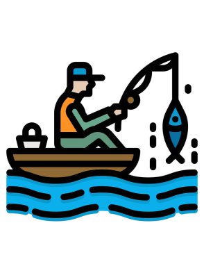 Denizdeki bir teknenin çizimi