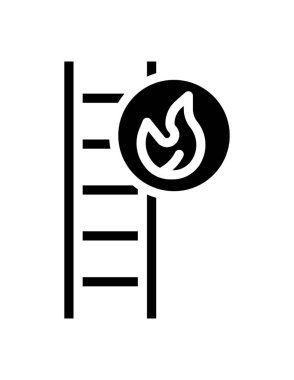 Yangın söndürme ikonu. vektör illüstrasyonu