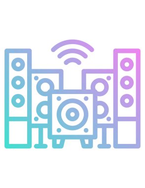 müzik konsepti simgesi, vektör illüstrasyonu