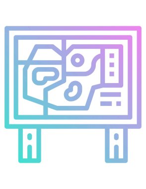 konum simgesi, vektör çizimi