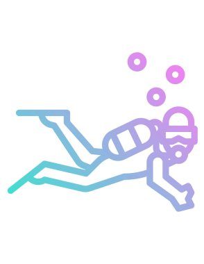 El ve insan simgesinin vektör illüstrasyonu