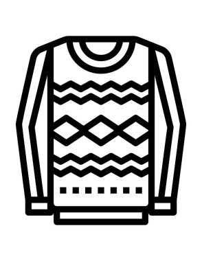 Süveter simgesinin vektör illüstrasyonu