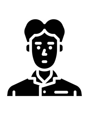 Man avatar simgesi vektör illüstrasyon grafik tasarımı