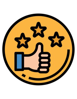 El işareti simgesi, vektör çizimi