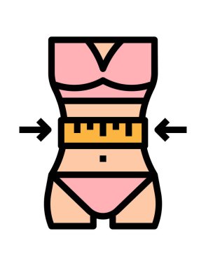 Bir fitness ve sağlıklı yaşam tarzının vektör çizimi