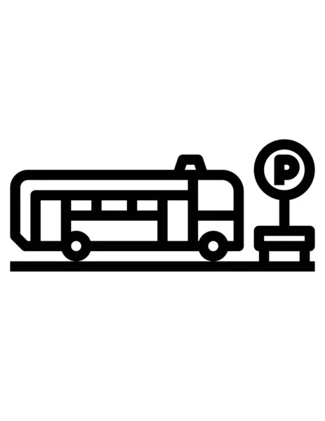 Ikona Vlakové Čáry Vektorová Ilustrace — Stockový vektor
