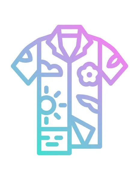 Shirt Ikon Enkel Stil Isolerad Vektor Illustration — Stock vektor
