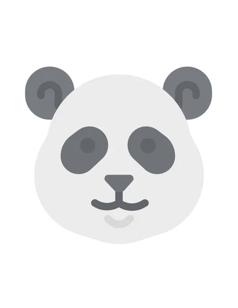 Panda Ikon Vektor Illusztráció — Stock Vector