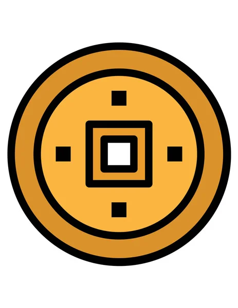 Значок Cpu Chip Векторная Иллюстрация — стоковый вектор