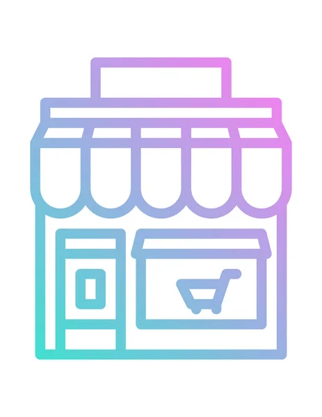 Shop Icon Vektor Illustration — Stockvektor