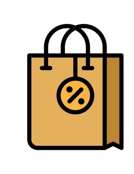 Shopping Bag Icon Vector Illustration Graphic Design — Stock Vector