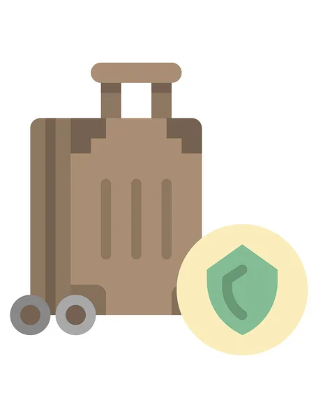 Travel Tourism Colored Vector Icon — Stock Vector