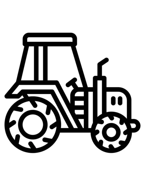Ilustracja Wektora Ciągnika — Wektor stockowy