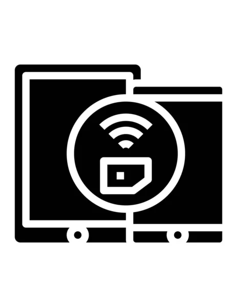 Smartphone Symbol Gerät Gadget Technologie Und Medien Thema Isoliertes Design — Stockvektor