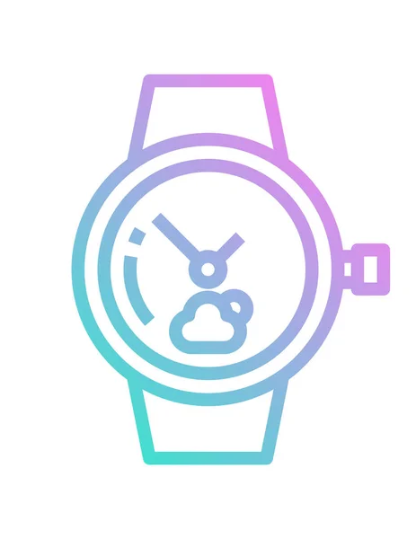 Icône Montre Illustration Vectorielle — Image vectorielle