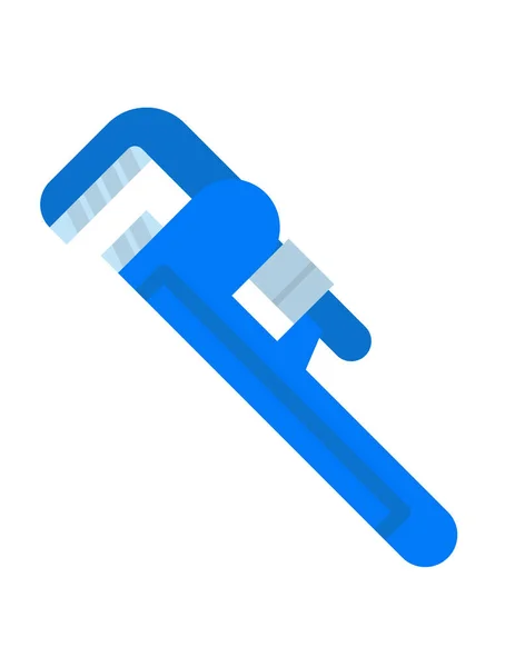 Wrench Flat Icon Vector Illustration — Stock Vector