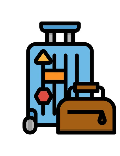 Icône Vectorielle Ligne Logistique Livraison — Image vectorielle