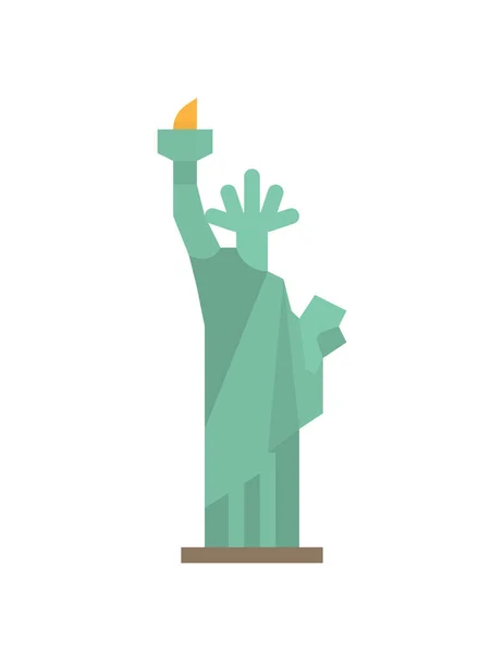 Statua Della Libertà Città — Vettoriale Stock